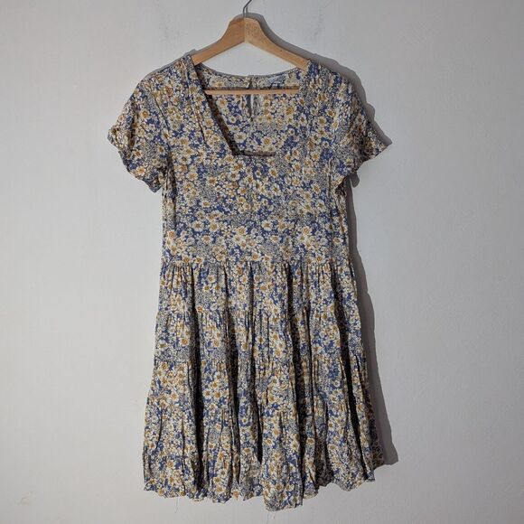 Patrons of Peace Blue Tan Mini Sundress Women's Size XS - Picture 1 of 7